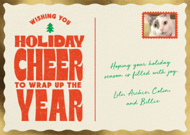 Postage Photo - Holiday Card by Paperless Post