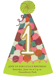 Dotted Party Hat by Maisy Summer