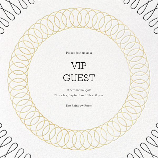 Spirals - VIP Event Invitation by Paperless Post