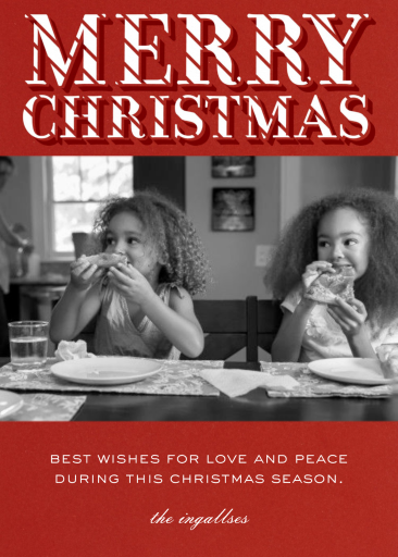 Merry Christmas Candy Cane - Christmas Card by Paperless Post