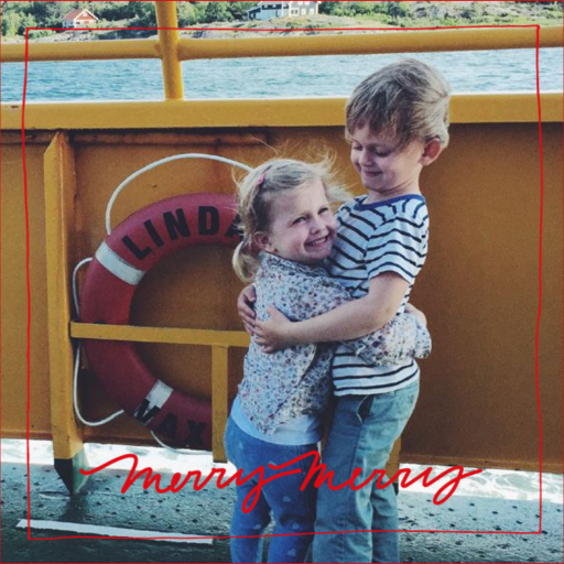 Cursive Holidays - Holiday Card by Linda and Harriett