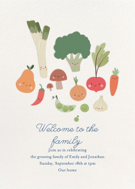 Happy Veggies - Baby Shower Invitation by Little Cube