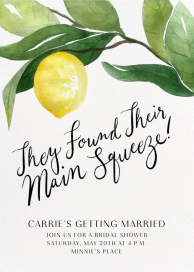 Main Squeeze - Bridal Shower Invitation by Paperless Post