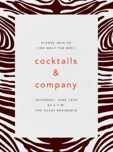 Zebra Stripes - Birthday Invitation by Paperless Post