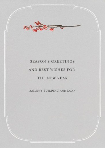 Ming Vase - Business Holiday Card by Paperless Post - Back
