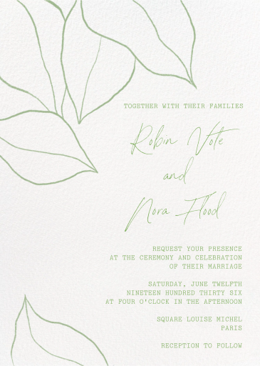 Magnolia Leaves by Paperless Post