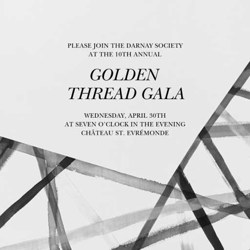 Channels (Square) - Business Event Invitation by Kelly Wearstler