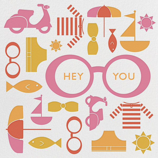 Hey Beach Bum - Party Invitation by Jonathan Adler