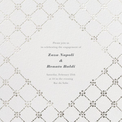 Pearl Embroidery (Square) by Oscar de la Renta