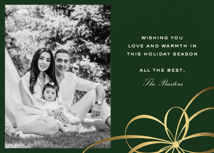 Belle Boulevard (Foto «Reserva la fecha») - Card navideña Card kate spade new york