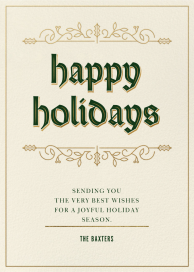 Old English - Holiday Card by Paperless Post