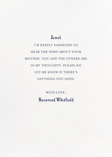 Sympathy Wreath - Greeting Card by Mr. Boddington's Studio - Back