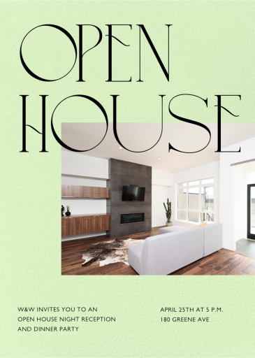 Open Concept (Photo) - Open House Invitation by Paperless Post