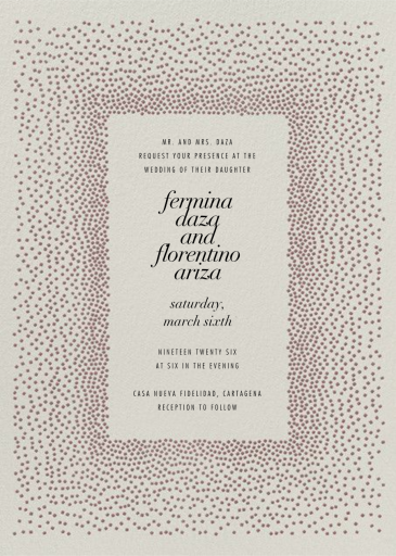 Jubilee II - Wedding Invitation by Kelly Wearstler