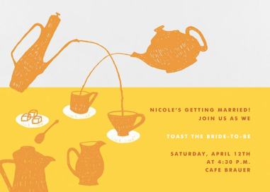 Pour Me A Cup - Bridal Shower Invitation by Paperless Post