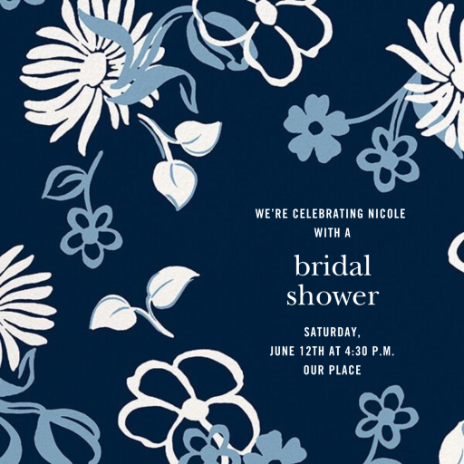 Falling Flowers - Bridal Shower Invitation by kate spade new york