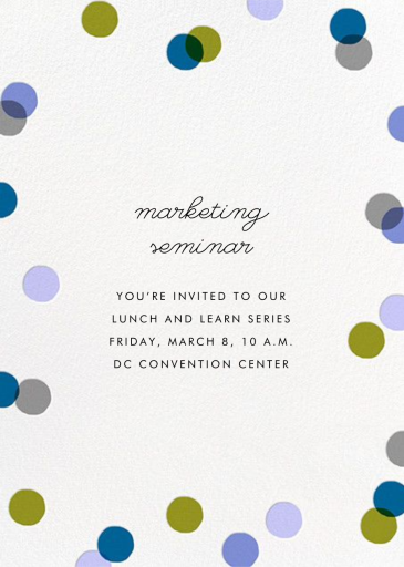 Carnaby (Tall) - Seminar Invitation by Paperless Post