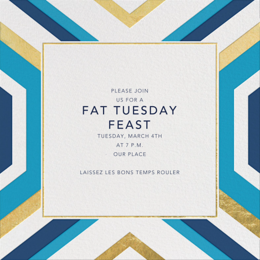 Geo - Mardi Gras Invitation by Jonathan Adler