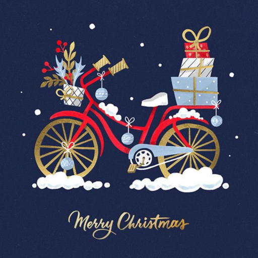 Holiday Cycle - Christmas Card by Paperless Post