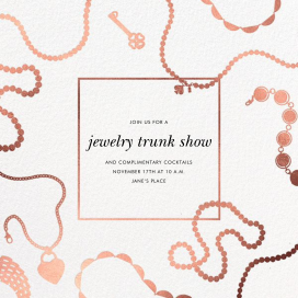 Precious Metal - Business Event Invitation by kate spade new york