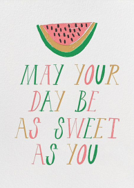 Sweet Seedless Watermelon Day - Birthday Card by Mr. Boddington's Studio