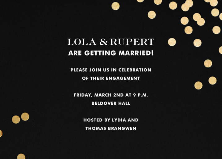 Confetti kate spade new york - Engagement Party Invitation by kate spade new york