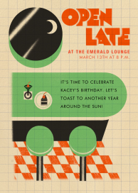 Late Night Diner - Birthday Invitation by Josh Stover