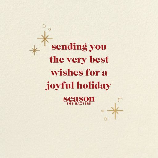 Celestial Snowflake by Paperless Post - Back