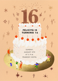 Cake Club - Sweet 16 Invitation by Carolyn Suzuki Studio