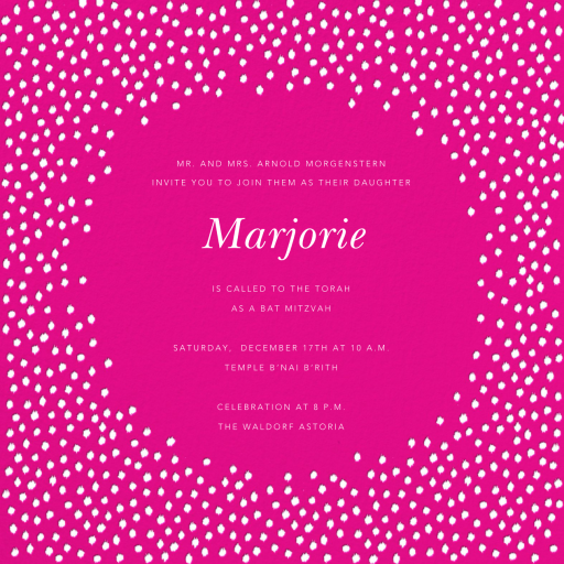 Ikat Dot Home - Religious Invitation by Oscar de la Renta