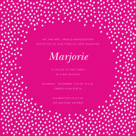 Ikat Dot Home - Bar & Bat Mitzvah Invitation by Oscar de la Renta