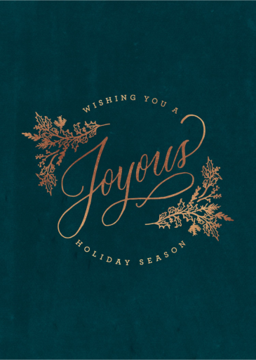 Joy to You - Business Holiday Card by 2021 Co.