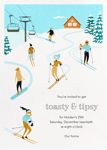 On the Slopes by Paperless Post