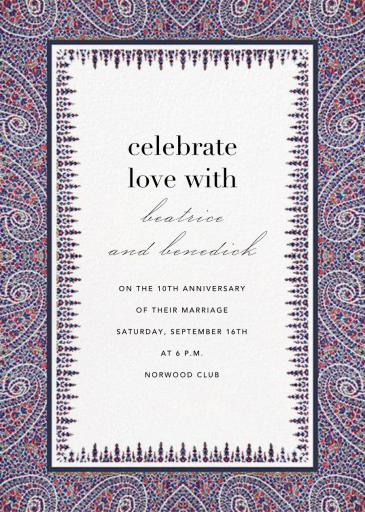 Topkapi - Celebration Invitation by Cabana