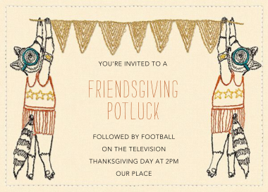 Critter Call - Thanksgiving Invitation by Coral & Tusk