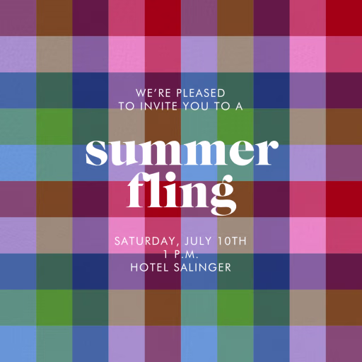 Madras - Summer Party Invitation by kate spade new york