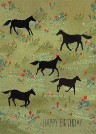 Black Stallion (Becca Stadtlander) - Birthday Card by Red Cap Cards