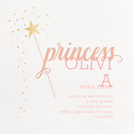 Princess Party - Birthday Invitation by Sugar Paper