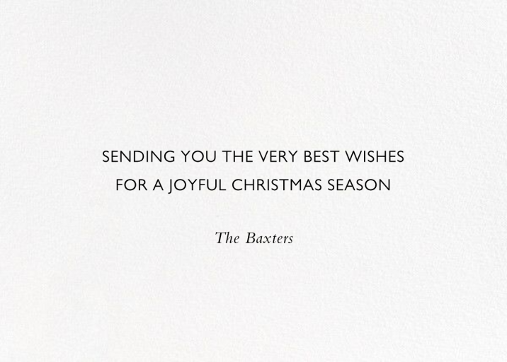 Stenciled Text Overlay (Photo) - Holiday Card by Paperless Post - Back