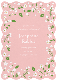 White Daisies - Baby Shower Invitation by Meri Meri