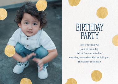 Big Dot Birthday (Photo) - Birthday Invitation by Sugar Paper