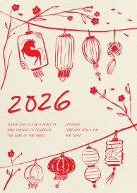 String of Lanterns by Paperless Post