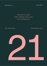 Colorblock Party - Birthday Invitation by Goods Gang