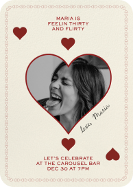 Card of Hearts - Birthday Invitation by Few & Fahr Studio