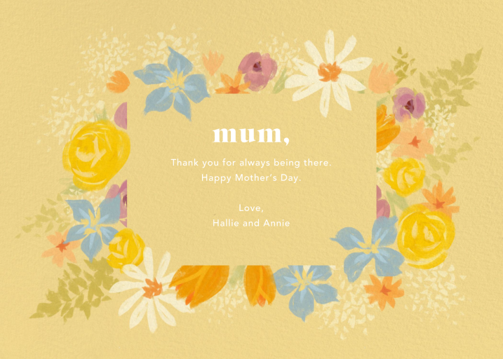 Mom in Bloom - Mother's Day Card by Paperless Post - Back