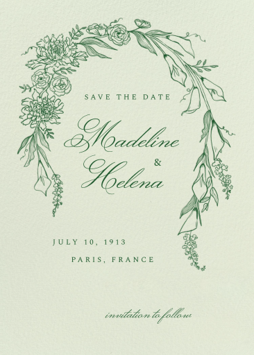 Blooming Arch - Save the Date by Paperless Post