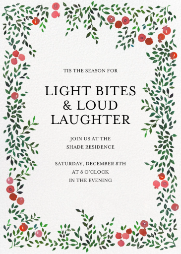 Petite Poms - Holiday Party Invitation by Happy Menocal