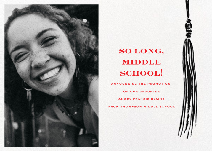 KSNY Tassel (Photo) - Graduation Announcement by kate spade new york