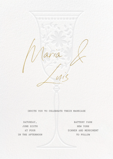 Crystal Flute by Paperless Post