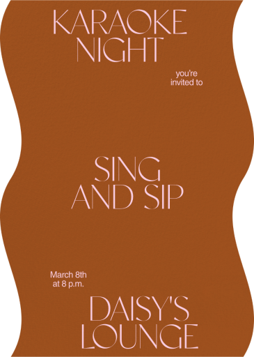 Wavy Edges - Party Invitation by Both